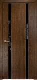 Дверь Оникс Престиж 2 дуб коньячный, триплекс черный