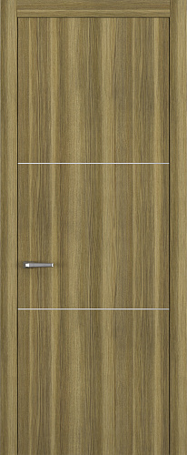 Дверь Z K11 toppan дуб серый, молдинг серебро, глухая