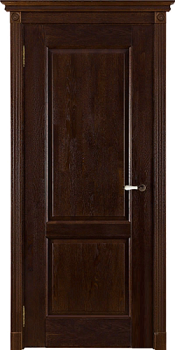 Дверь ДР массив дуба Селена античный орех, глухая