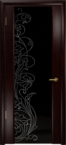 Недавно просмотренные - Дверь Арт Деко Спациа-3 венге, триплекс черный  со стразами