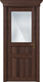 Недавно просмотренные - Дверь Статус CLASSIC 532 орех, стекло сатинато с алмазной гравировкой грань