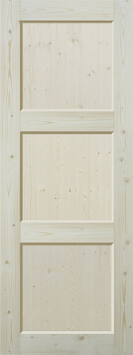 Дверь Интерьер Уют массив сосны ДГФ-3Ф, сорт "А", плоская филенка 10 мм глухая