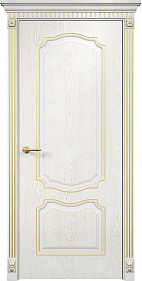 Недавно просмотренные - Дверь Оникс Венеция фрезерованная, эмаль белая патина золото, глухая