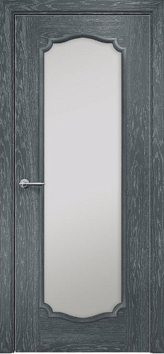 Дверь Оникс Венеция 2 дуб седой, сатинат