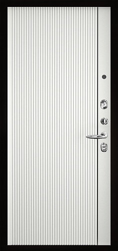 Панель внутренняя 16 мм Лайн 1, белая, Эмаль