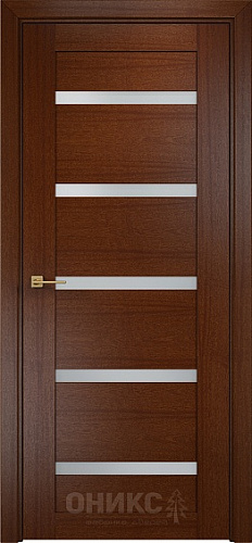 Дверь Оникс Тектон 5 красное дерево, сатинат