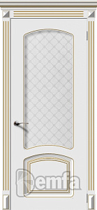 Недавно просмотренные - Дверь Ария эмаль патина золото, стекло белое матовое кристалл