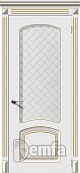 Схожие товары - Дверь Ария эмаль патина золото, стекло белое матовое кристалл