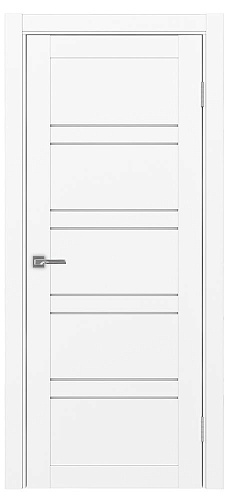 Дверь Эко 560.12 белый снежный, сатинат белый