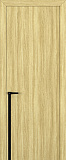 Дверь Z K21 toppan дуб натуральный, молдинг черный, глухая