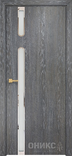 Дверь Оникс Рондо дуб седой, сатинат