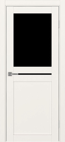 Дверь Эко 520.221 бежевый, lacobel черный