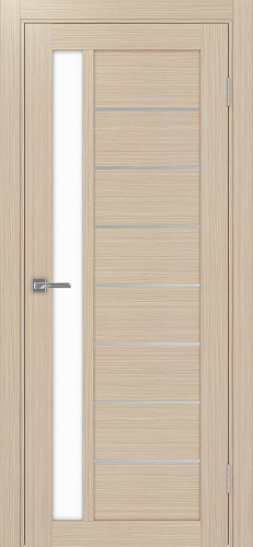 Дверь Эко 554.21 АПП дуб беленый молдинг SC, lacobel белый