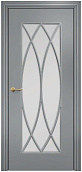 Схожие товары - Дверь Оникс Турин фрезерованная эмаль RAL 7040, сатинато с решеткой №6