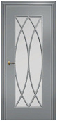 Схожие товары - Дверь Оникс Турин фрезерованная эмаль RAL 7040, сатинато с решеткой №6
