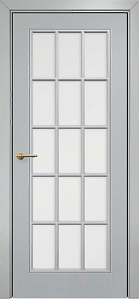 Недавно просмотренные - Дверь Оникс Турин фрезерованная эмаль RAL 7038, сатинато с решеткой №2