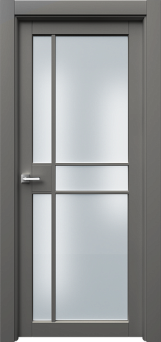 Дверь Ронд2Р5с эмаль серая, сатинат
