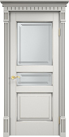 Недавно просмотренные - Дверь ПМЦ массив ольхи ОЛ5 белый грунт с патиной серебро, стекло 5-4
