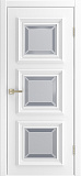 Дверь Диана-3 эмаль белая, сатинат белый