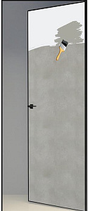 Недавно просмотренные - Дверь скрытая под покраску ИУ2, 2,1 м, кромка AL black, revers, 59 мм
