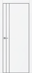 Недавно просмотренные - Дверь ДР Tamburat 4105 аляска AL кромка черная, молдинг черный, глухая