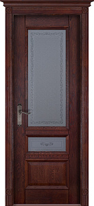 Недавно просмотренные - Дверь Ока массив дуба DSW сращенные ламели Аристократ №3 махагон, стекло каленое с узором