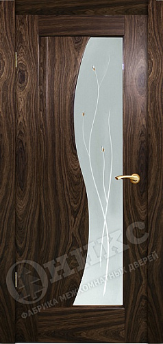 Дверь Оникс Фрегат американский орех, фьюзинг