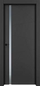 Недавно просмотренные - Дверь Берген эмаль RAL 9005, триплекс, глухая