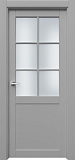 Дверь Парн2Р6с эмаль серая, сатинат