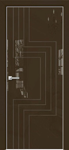 Недавно просмотренные - Дверь Оникс Арт, лакобель коричневый RAL 8028, гравировка №2