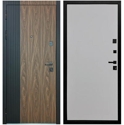 Входная дверь Матадор MXL-2 орех американский мокко/панель Гладкая, силк маус