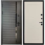 Входная дверь Матадор MXМ-6 антрацит софт/панель Лайн-1, софт шампань