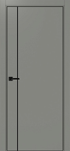 Недавно просмотренные - Дверь Эко 204 серый молдинг SB, кромка AL черная SB с 4-х сторон, глухая