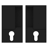 Ручка B30003.01.93 WAVE под цилиндр для раздвижных дверей, черная