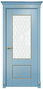 Недавно просмотренные - Дверь Оникс Александрия 2 эмаль голубая патина золото, триплекс гравировка Британия