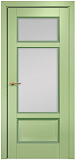 Дверь Оникс Тоскана 4 эмаль фисташковая/RAL 6021, сатинат белый
