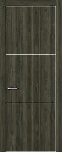 Недавно просмотренные - Дверь Z K11 toppan дуб темный, ALU кромка хром, молдинг серебро, глухая
