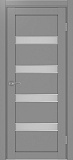 Дверь Эко 505.12 АПС серый молдинг SC, сатинат