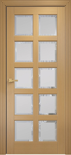 Дверь Оникс Вена 2 анегри, сатинат с фацетом