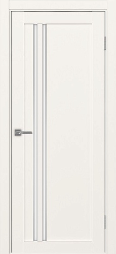 Дверь Эко 525.121 АПС бежевый молдинг SC, lacobel белый