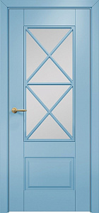 Недавно просмотренные - Дверь Оникс Марсель фрезерованная эмаль голубая, сатинат с внутренней решеткой 5