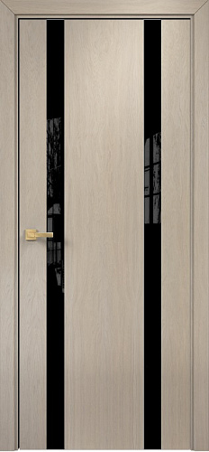 Дверь Оникс Верона 2 мокко, триплекс черный