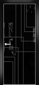 Схожие товары - Дверь Оникс Арт, лакобель черный RAL 9005, пескоструй №13