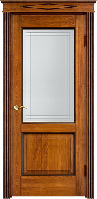 Недавно просмотренные - Дверь ПМЦ массив дуба Д13 медовый с патиной орех, стекло 13-6