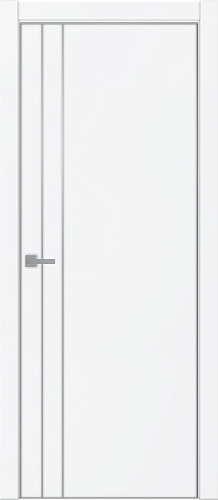 Дверь ДР Tamburat 4105 аляска AL кромка, молдинг AL, глухая