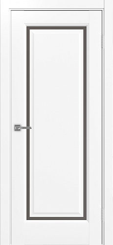 Дверь Эко Neo 601С.21 белый снежный, сатинат бронза