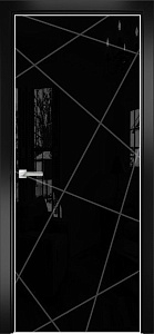 Недавно просмотренные - Дверь Оникс Арт, лакобель черный RAL 9005, пескоструй №5