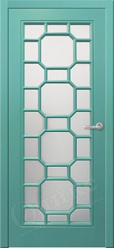 Дверь Оникс Турин фрезерованная эмаль по RAL , сатинато  с решеткой №3