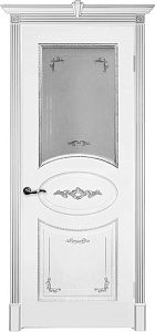 Недавно просмотренные - Дверь Камелия эмаль белая патина серебро, сатинато белое