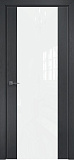 Дверь Оникс Парма 1 дуб графит, глухая лакобель RAL 0333